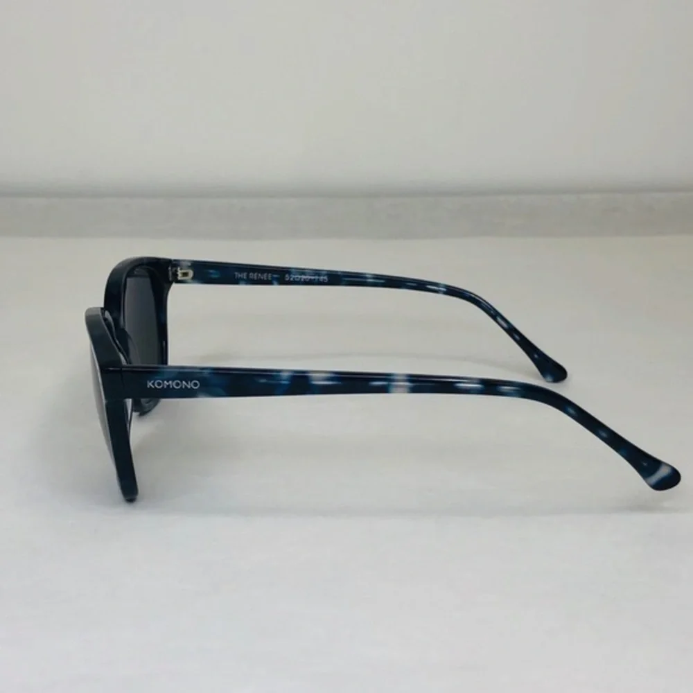 Renee Indigo Demi KOMONO Sunglasses (NEW) blue marble
